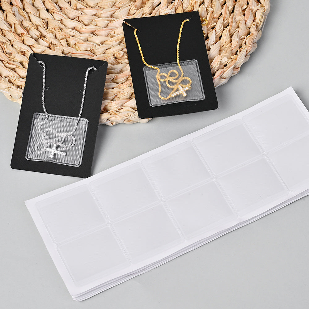 Self-Adhesive Necklace Display Cards