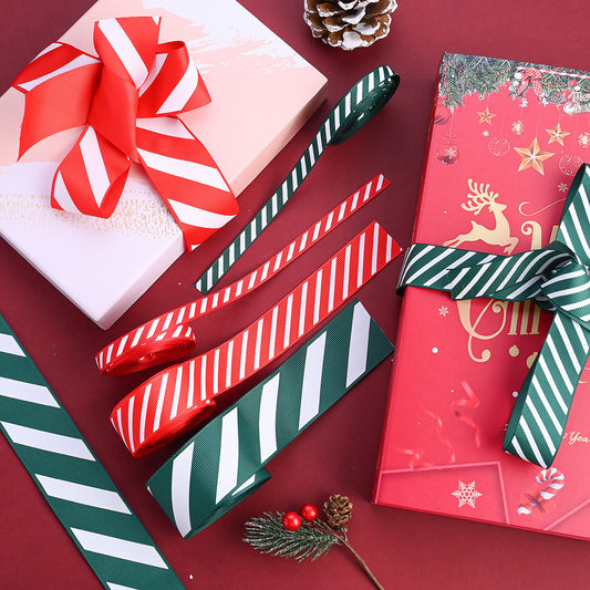 Christmas Striped Ribbon