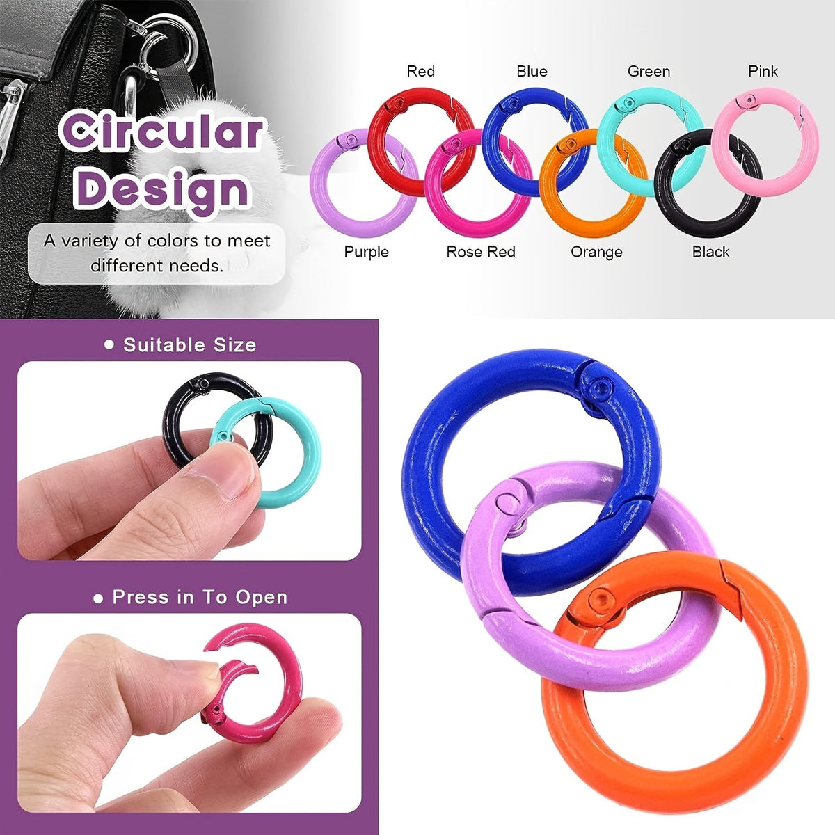 O-Ring Lobster Buckle Hooks