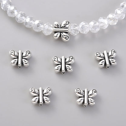 Alloy Butterfly Spacer Beads