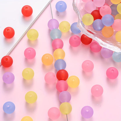 Frosted Acrylic Round Beads