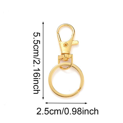 Zinc Alloy Circle Keychain Set