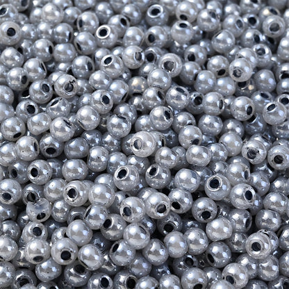 200PCS 4mm Cream Glass Rice Beads