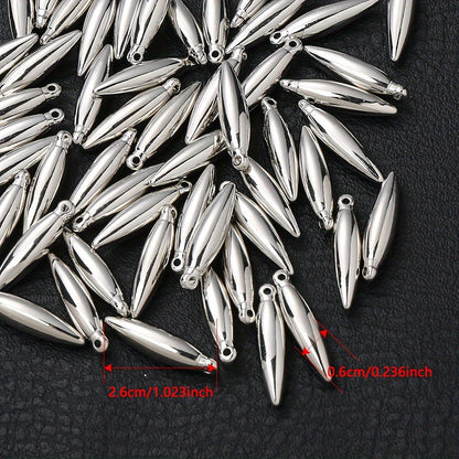 Gold & Silver CCB Plastic Pendants