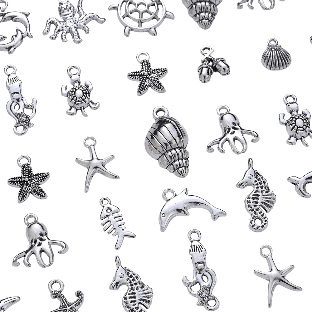 Marine Animal Metal Pendant Charms