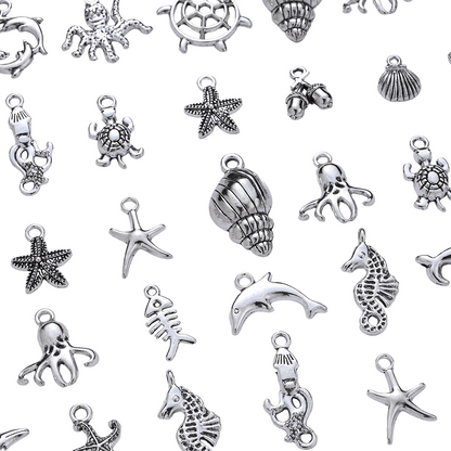Marine Animal Metal Pendant Charms