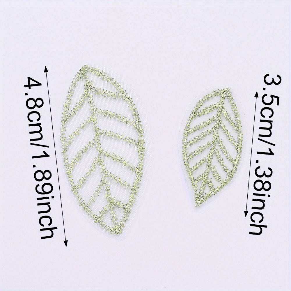 Green Mesh Leaf Patches