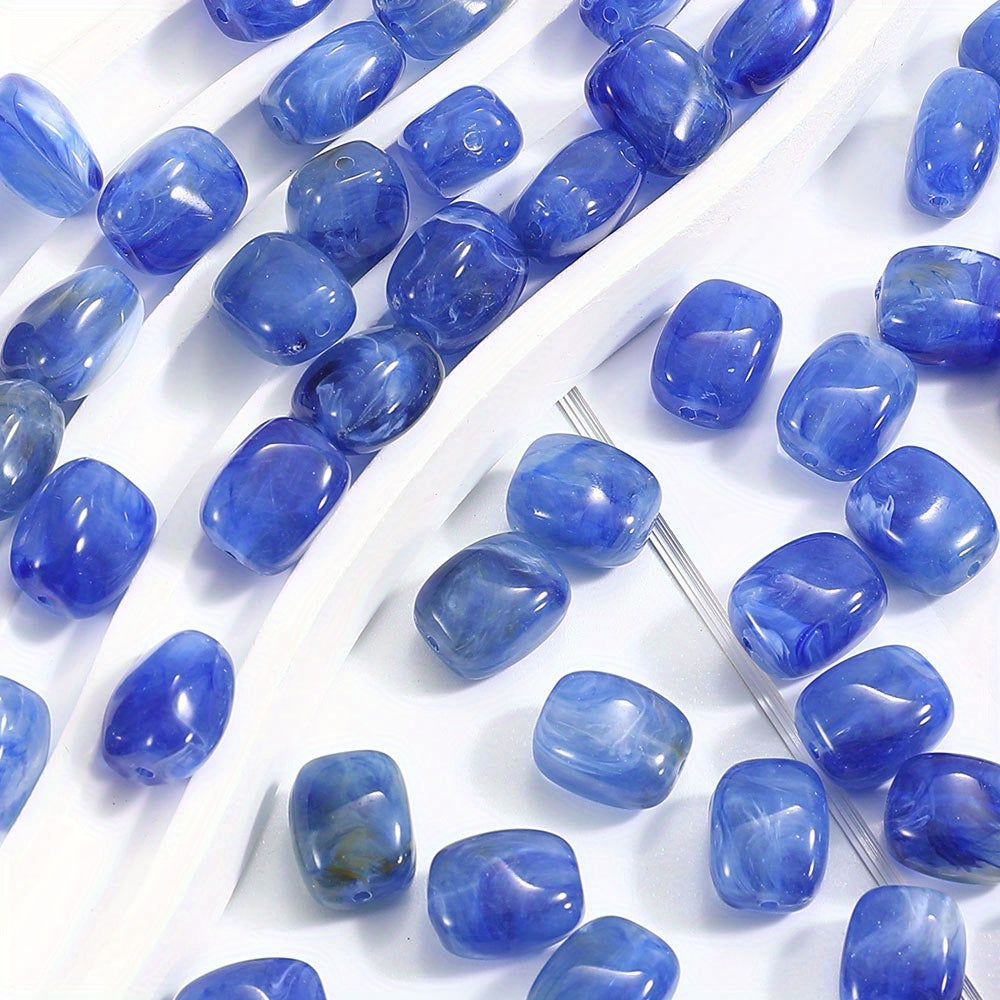 Multicolor Acrylic Straight-Hole Spacer Beads