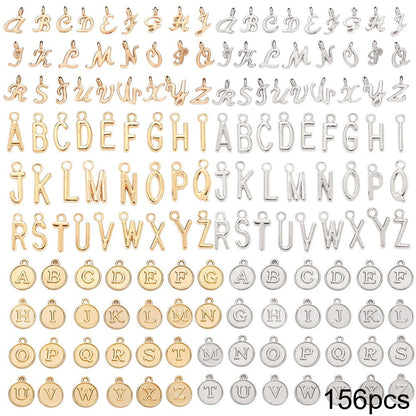 78/156PCS A-Z Alloy Letter Pendant Set