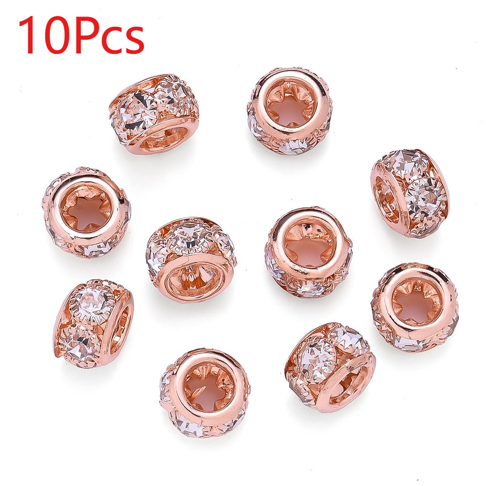 Retro Large Hole Barrel Beads