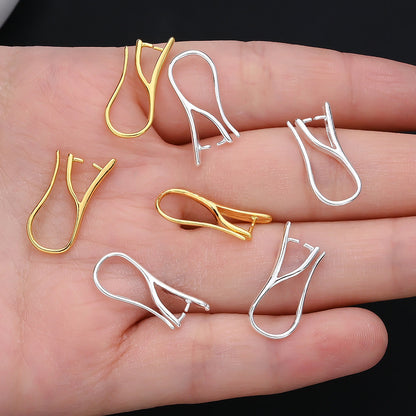 16-Piece Gold & Silver Earring Hook Clip Findings