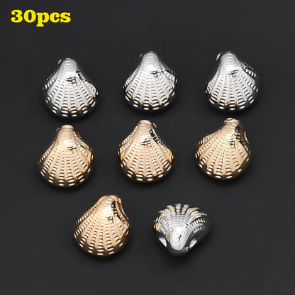 30pcs/set 11x12mm CCB Plastic Shell Beads