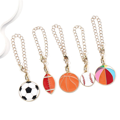 Sports Theme Enamel Pendant Charms