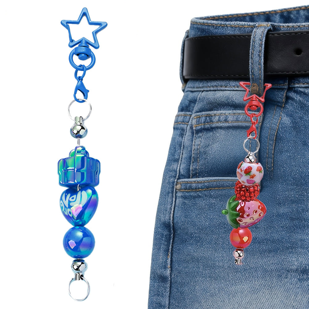 Star Shaped Beadable Keychain Set