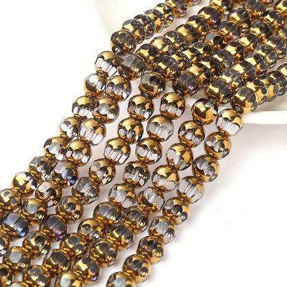43PCS 8mm Multicolor Faceted Glass Bead Set