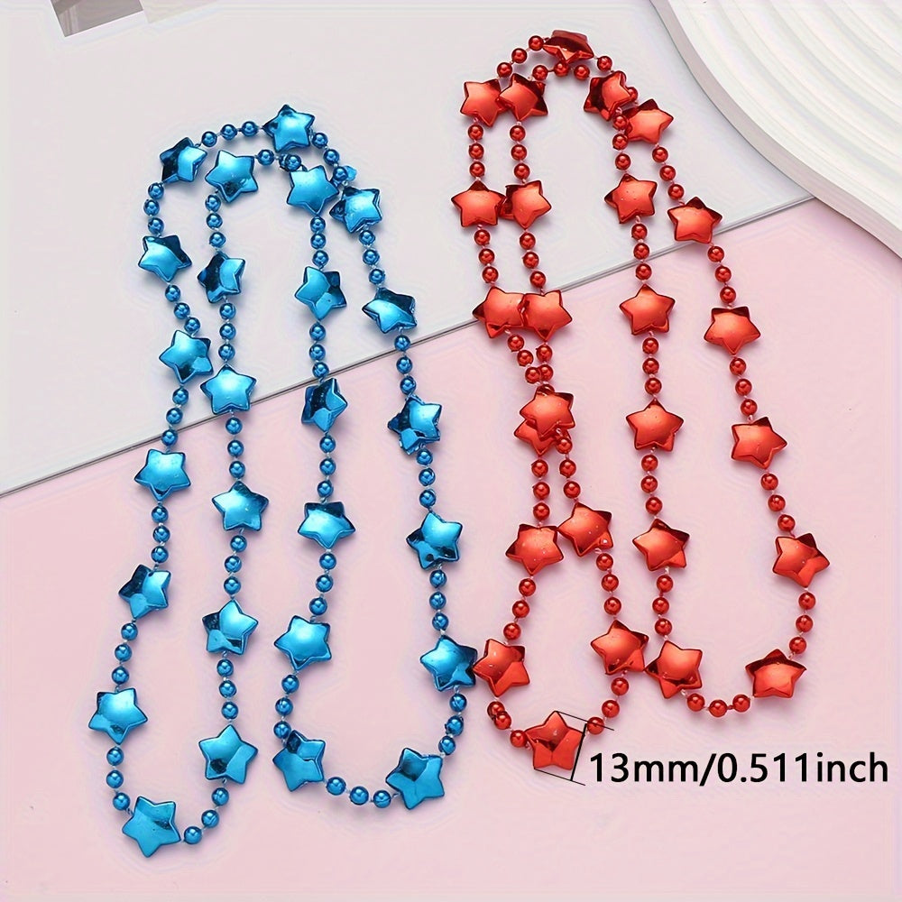 3PCS 13mm Mini Star Resin Bead Chain Set