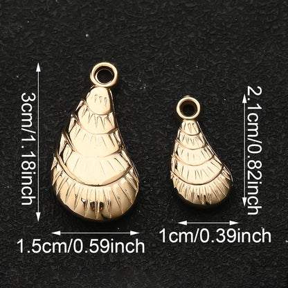20/50PCS Gold & Silver CCB Seashell Pendant Charms