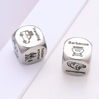 Stainless Steel Decision Dice Set