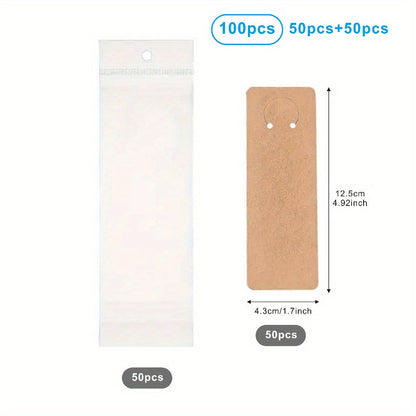 50x Keychain Display Cards + 50x OPP Bags