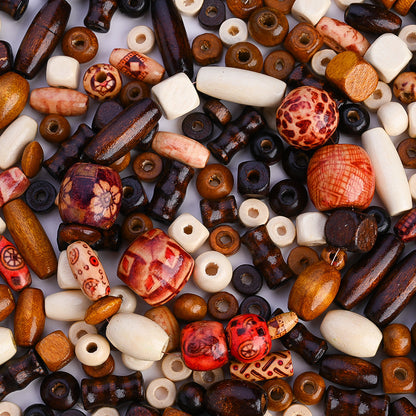 Mixed Irregular Wooden Beads