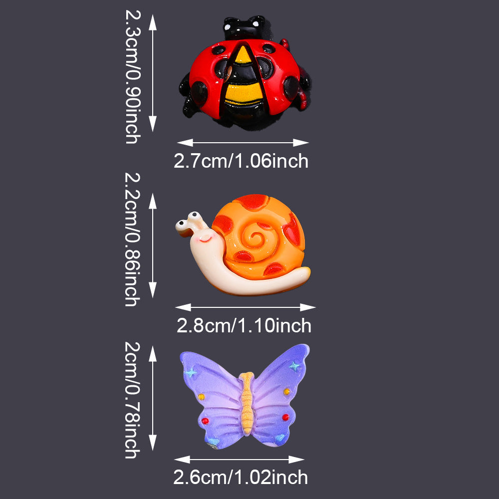 Cartoon Resin Insect Charms