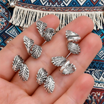Vintage Double-Feather Angel Wing Beads