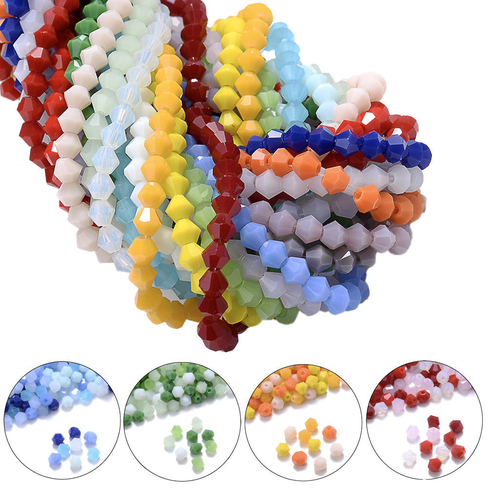 Mixed Faceted Artificial Crystal Beads