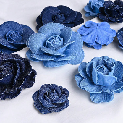 5PCS Artificial Rose Flower Head Set