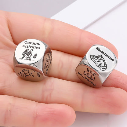 Stainless Steel Decision Dice Set