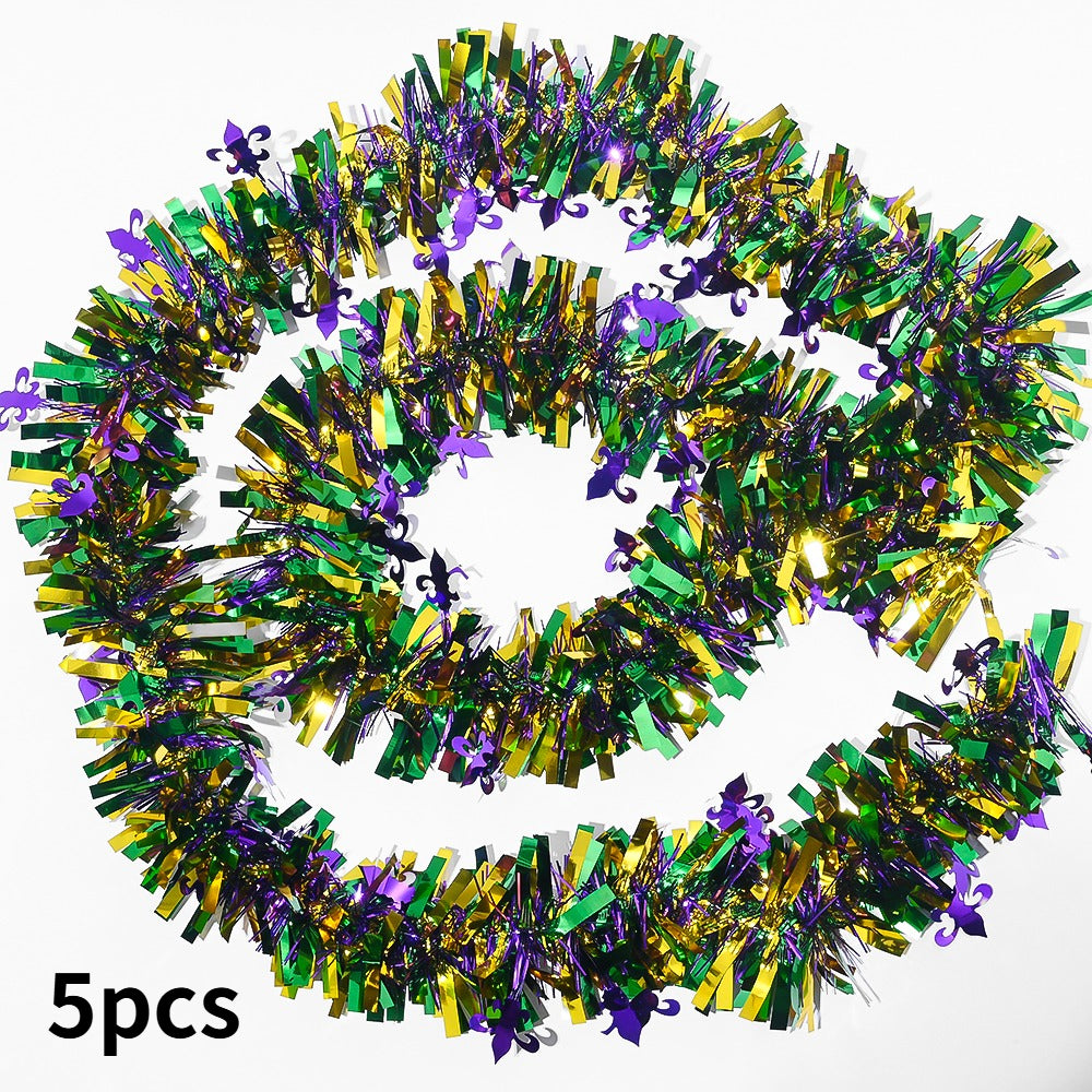 Mardi Gras Tinsel Garland