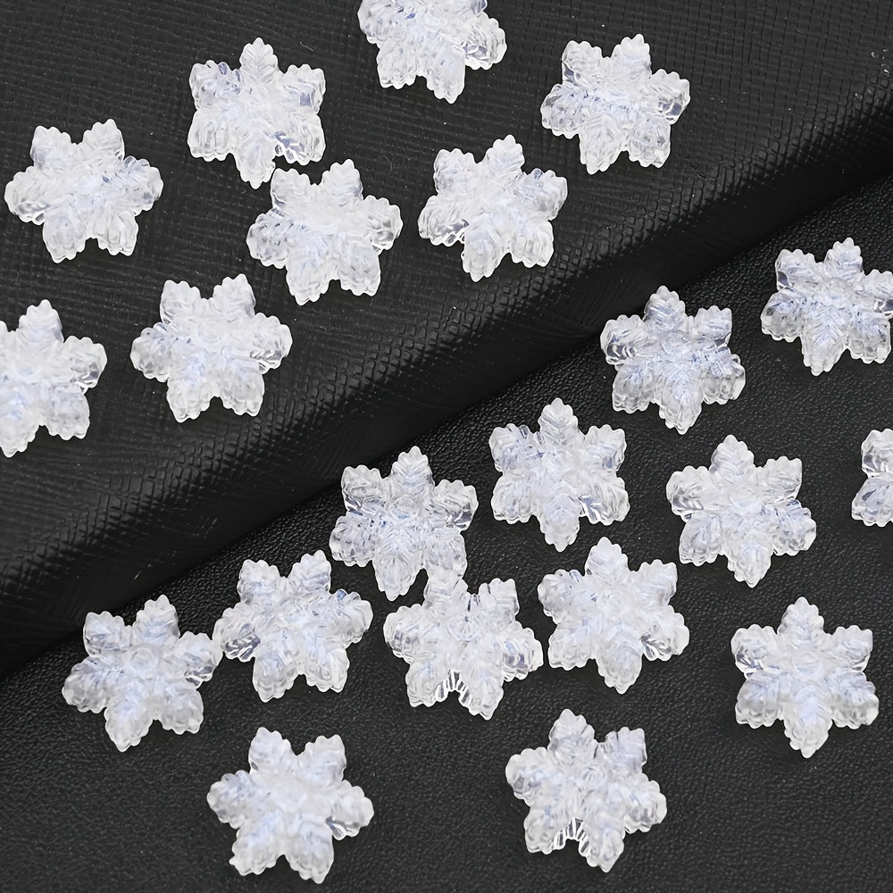 Ice Snowflake Acrylic Beads