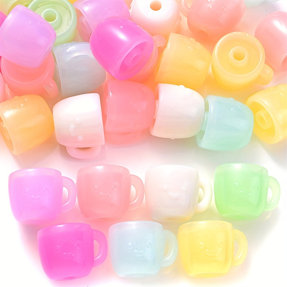 Bike Water Cup Shape Acrylic Beads
