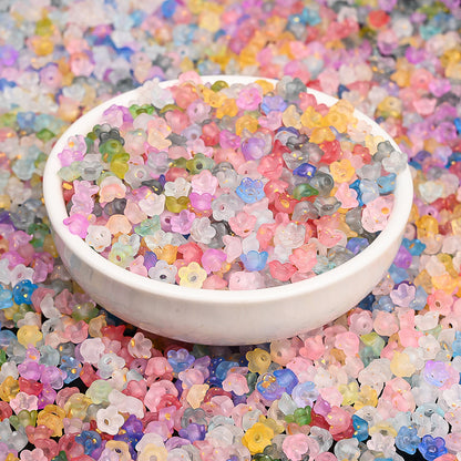 Gradient Bellflower Spacer Beads