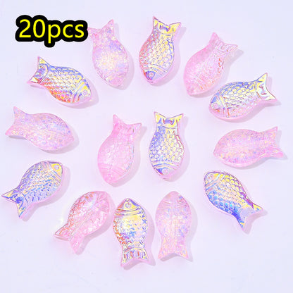 Gradient Goldfish Glass Beads