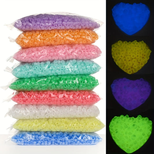 Luminous Acrylic Oval Beads