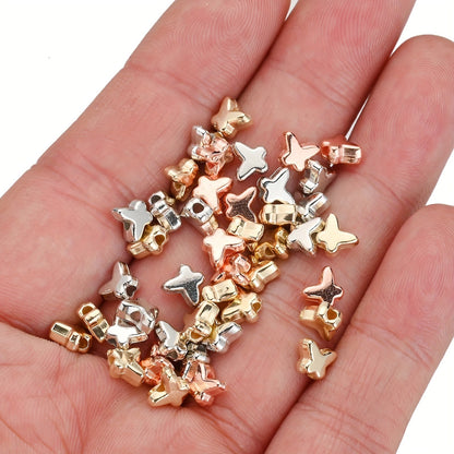 100PCS 5×6mm Mini Butterfly CCB Bead Set