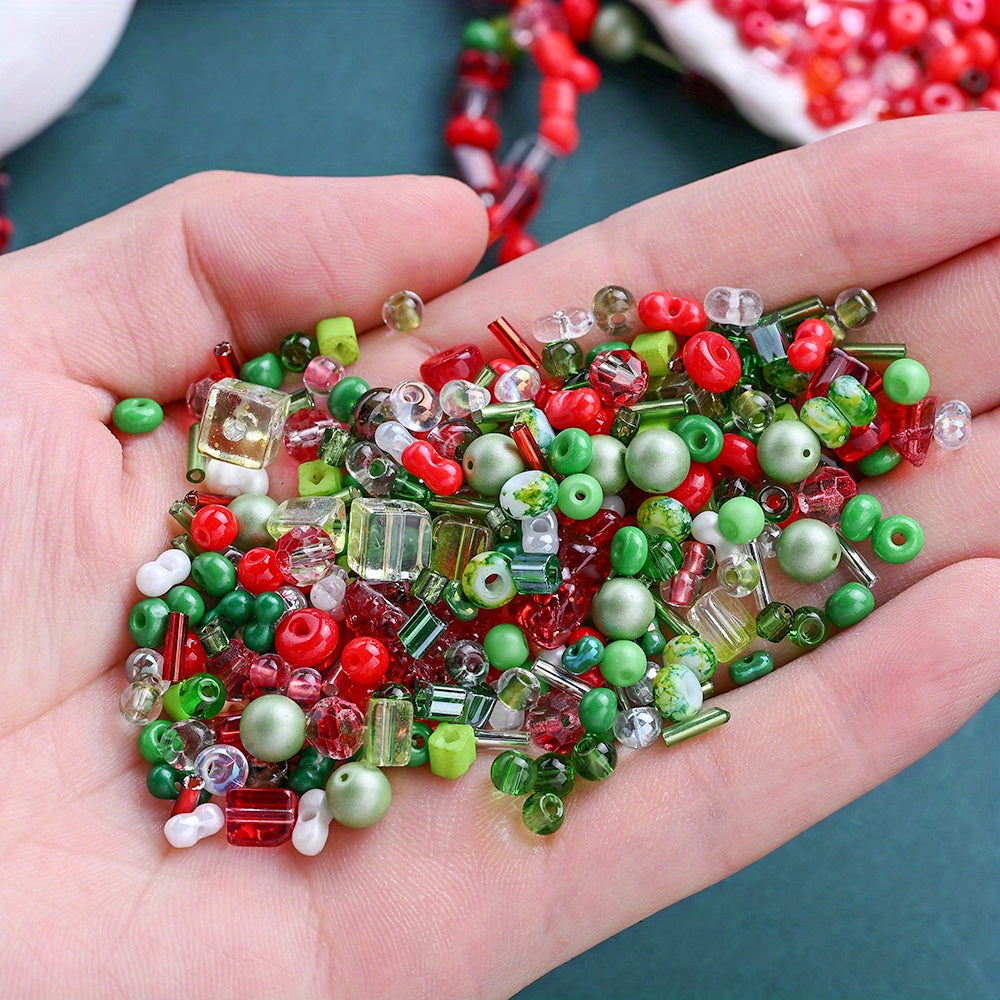 20g/bag Christmas Glass Seed Beads