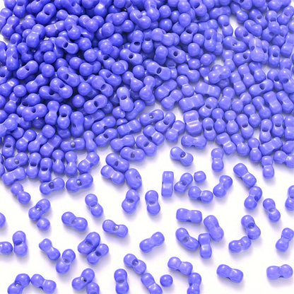 200PCS 3×6mm Mini Colorful Peanut Spacer Beads