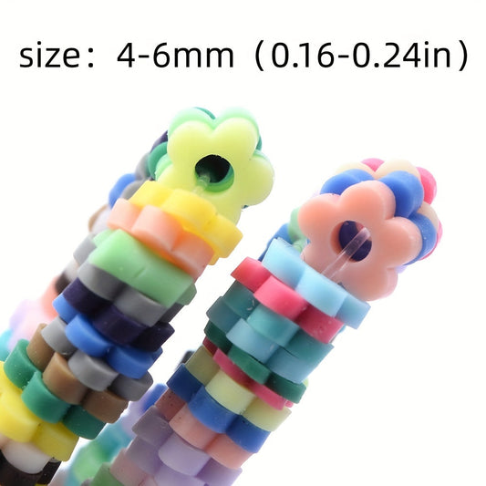 Flower Shape Polymer Clay Bead