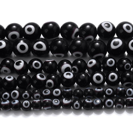 Multi-Colored Evil Eye Glass Beads