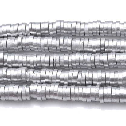 350pcs/lot 6mm Flat Round Polymer Clay Beads