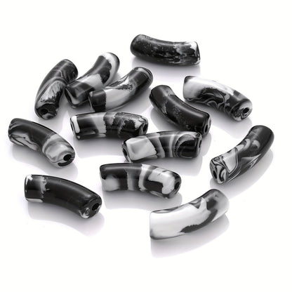 Gradient Curved Acrylic Beads