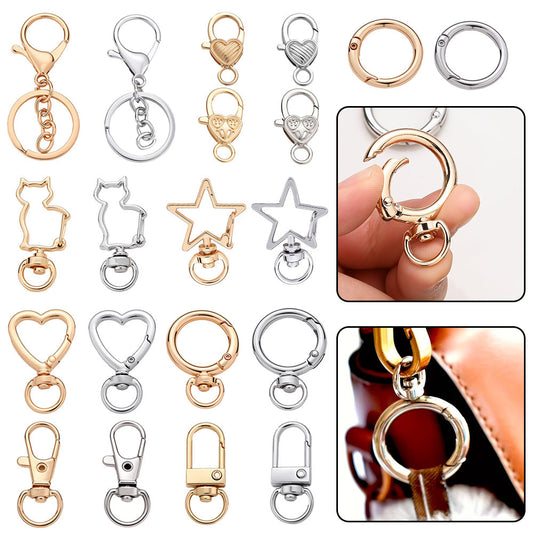 Golden & Silver Keychain Clasp Set