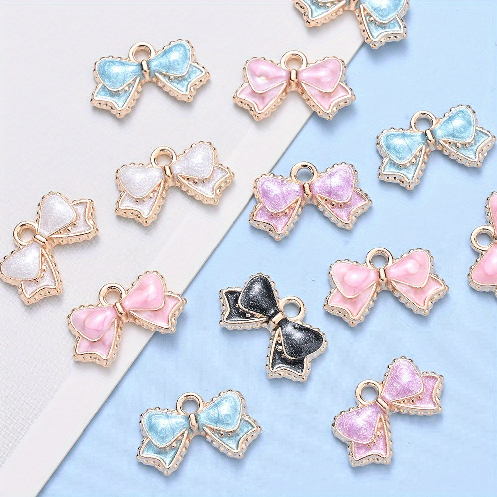 Bow-Tie Enamel Metal Charms
