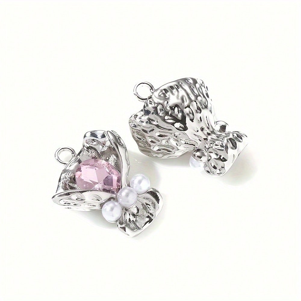Bouquet Rhinestone Alloy Pendants