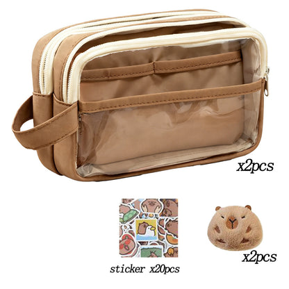 Capybara Pencil Case Set