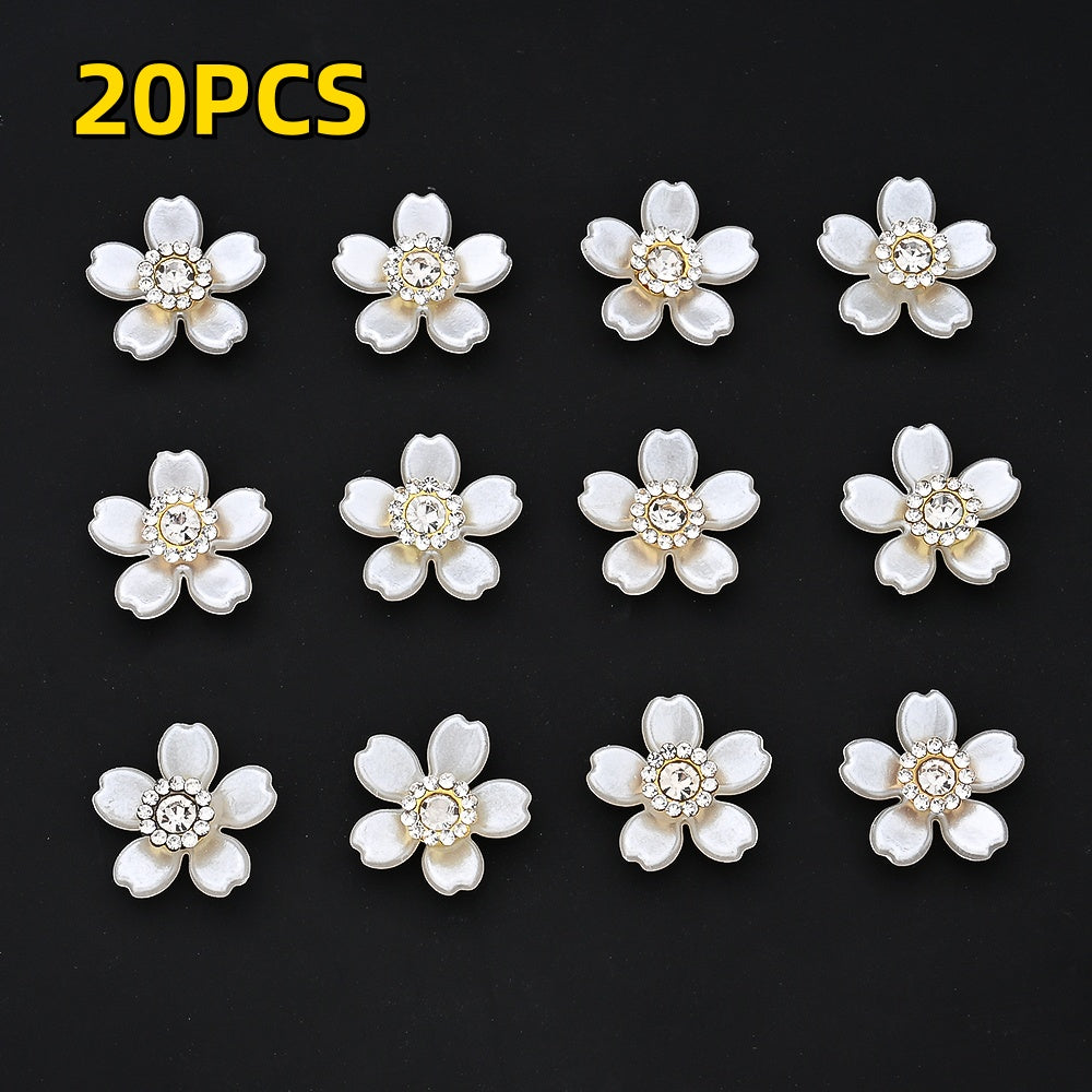 Hexagonal Golden Lace Flower Beads