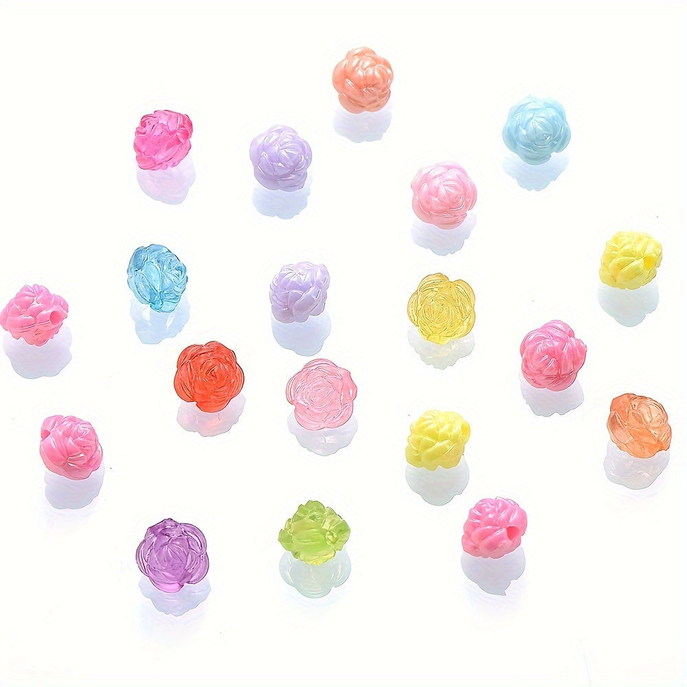 Rose Acrylic Beads