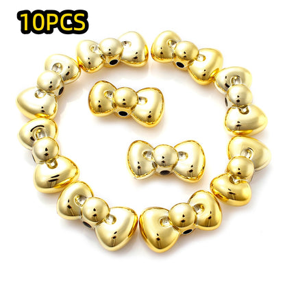 10pcs 15x26mm Christmas Bow Acrylic Beads
