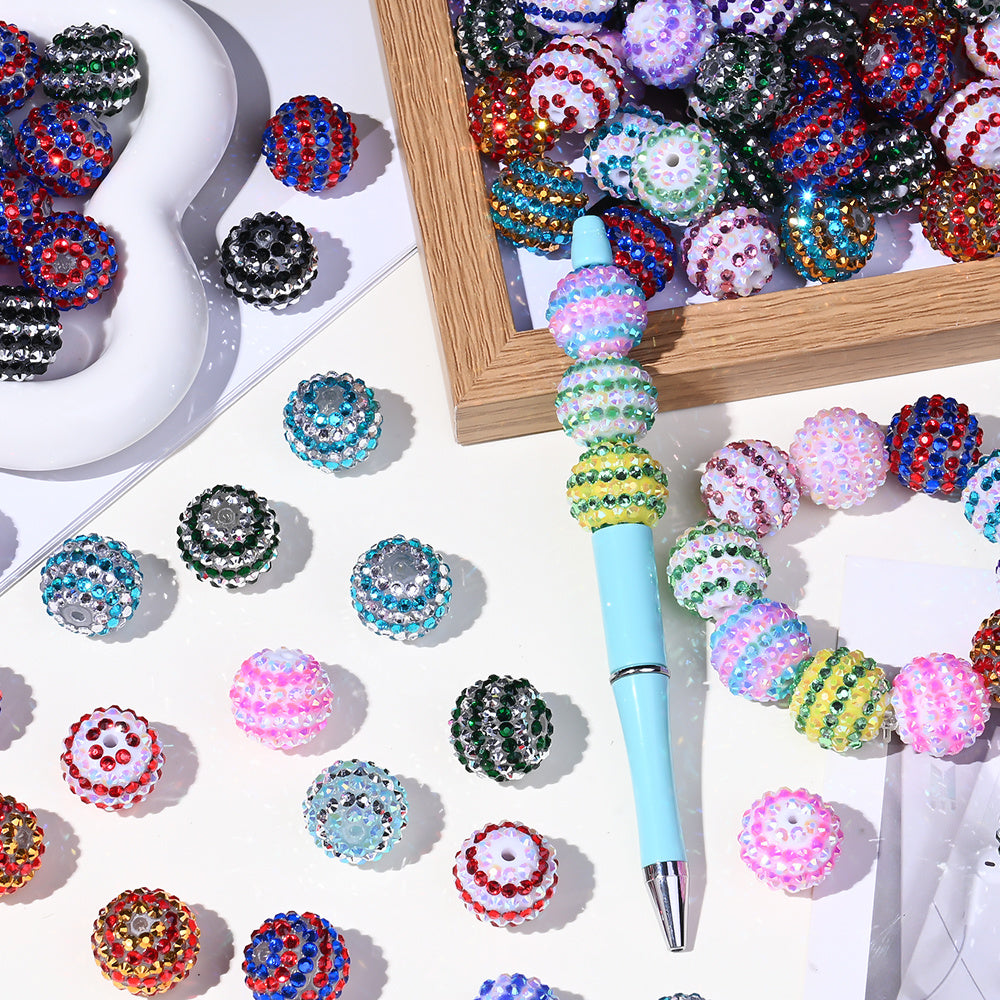 Rhinestone Rondelle Spacer Beads